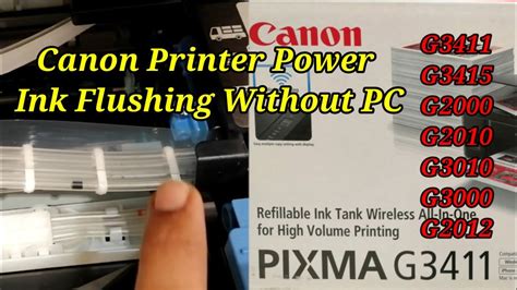 canon g6020 ink flush  Ink flush consumes a great amount of ink